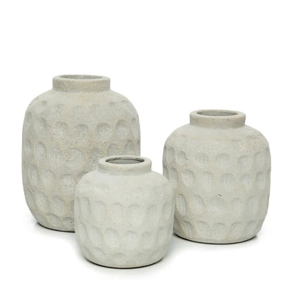 Concrete Vase - Modern Terracotta Floral Vase - Medium
