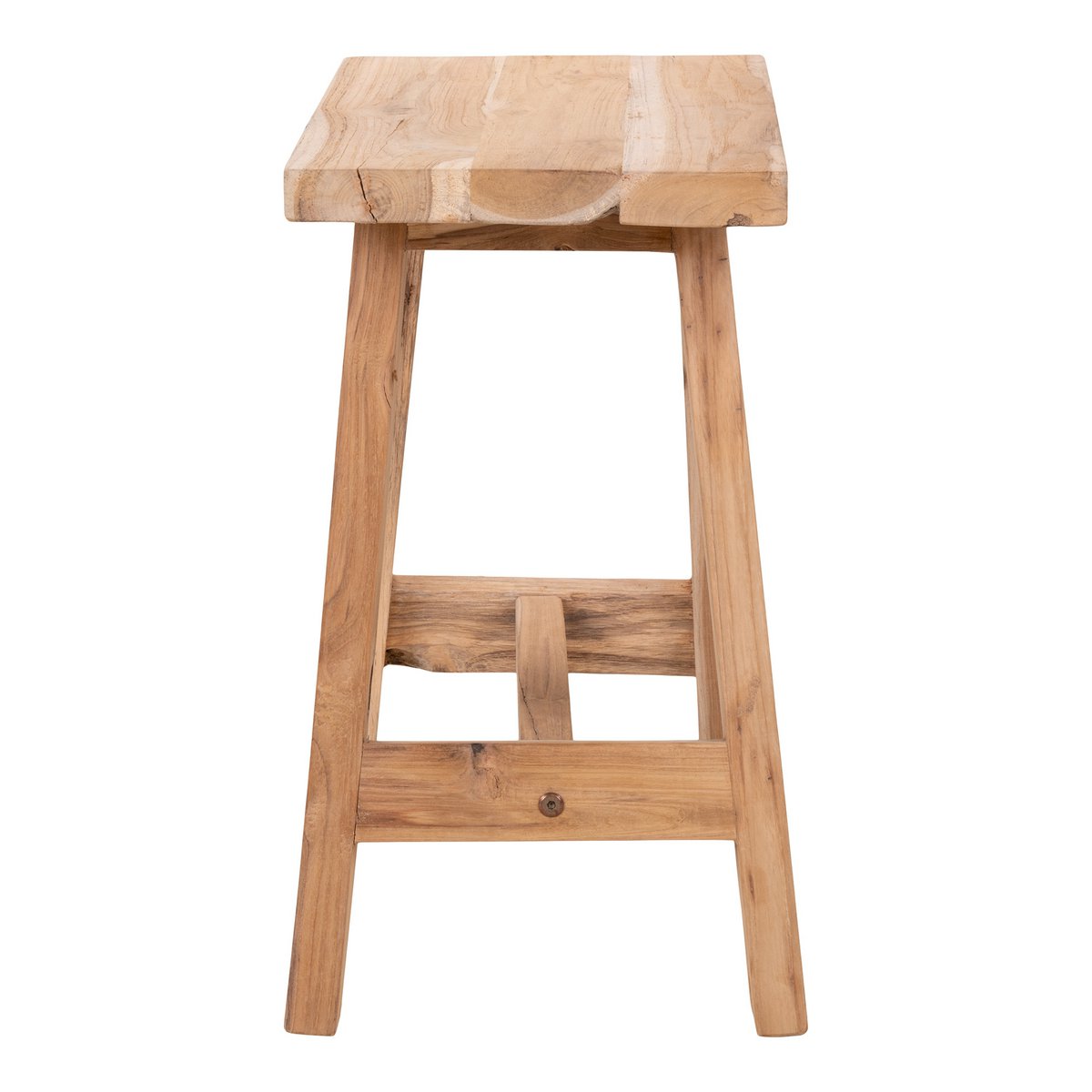 Teak Bench - Natural Wood Accent