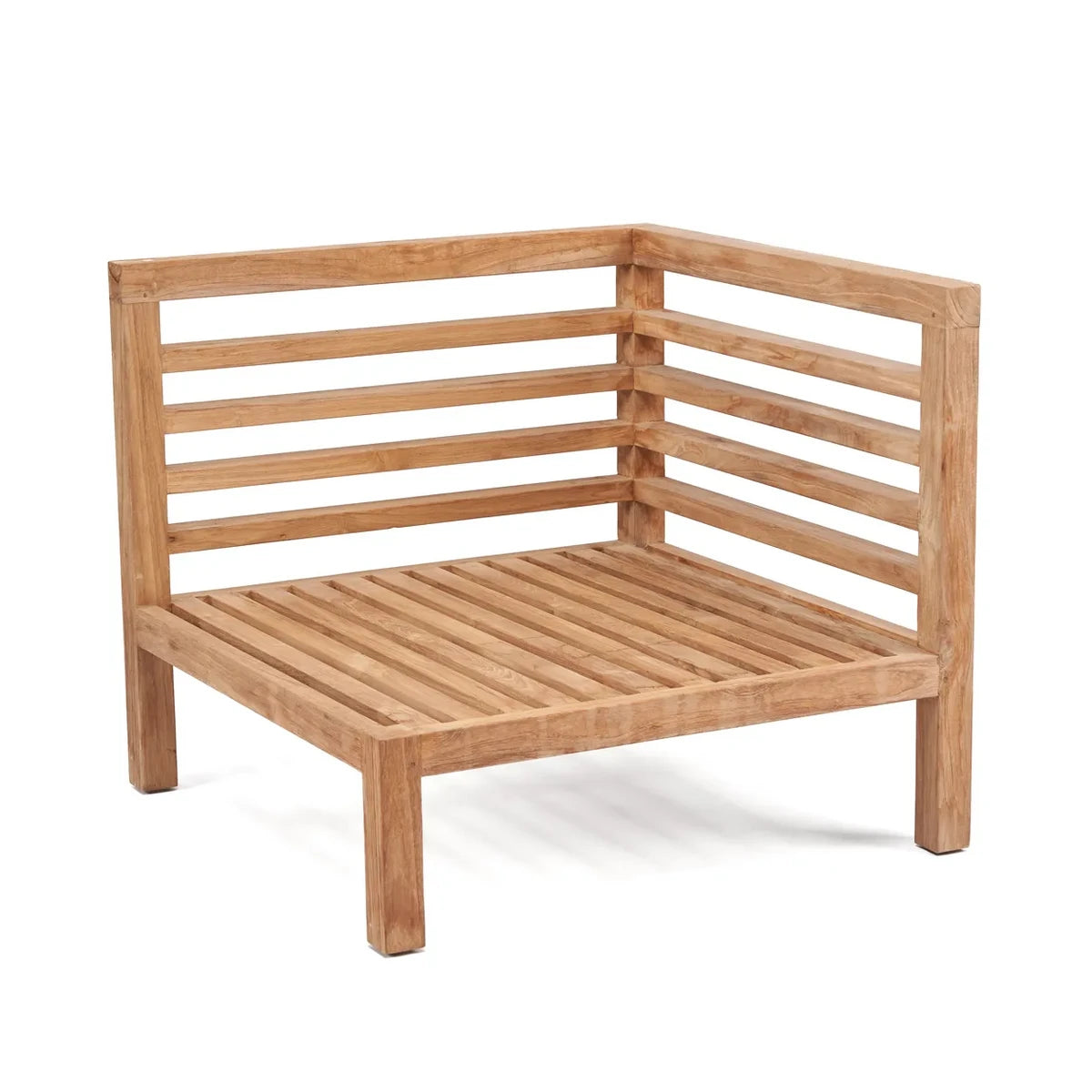 Teak Outdoor Corner Sofa - Modular Design for Patio Seating