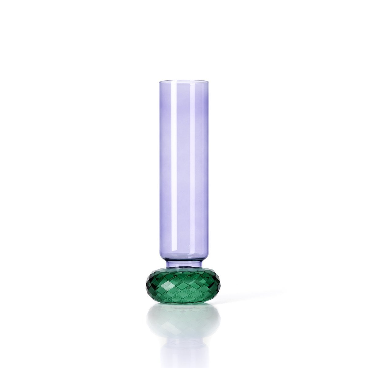 Glass Vase Violet Quartz – Sculptural Recycled Glass Vase