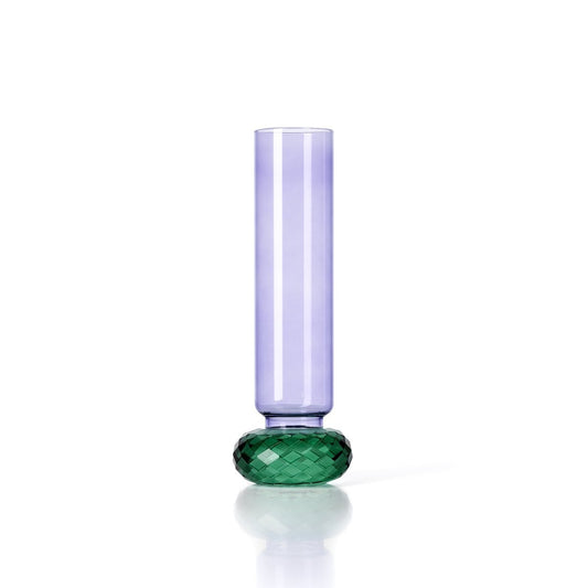 Glass Vase Violet Quartz – Sculptural Recycled Glass Vase