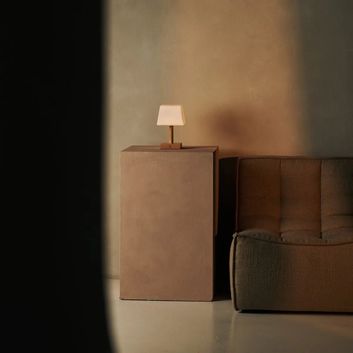 Tommy Light Brown Wooden Table Lamp | 3 Light Modes, Elegant & Sustainable