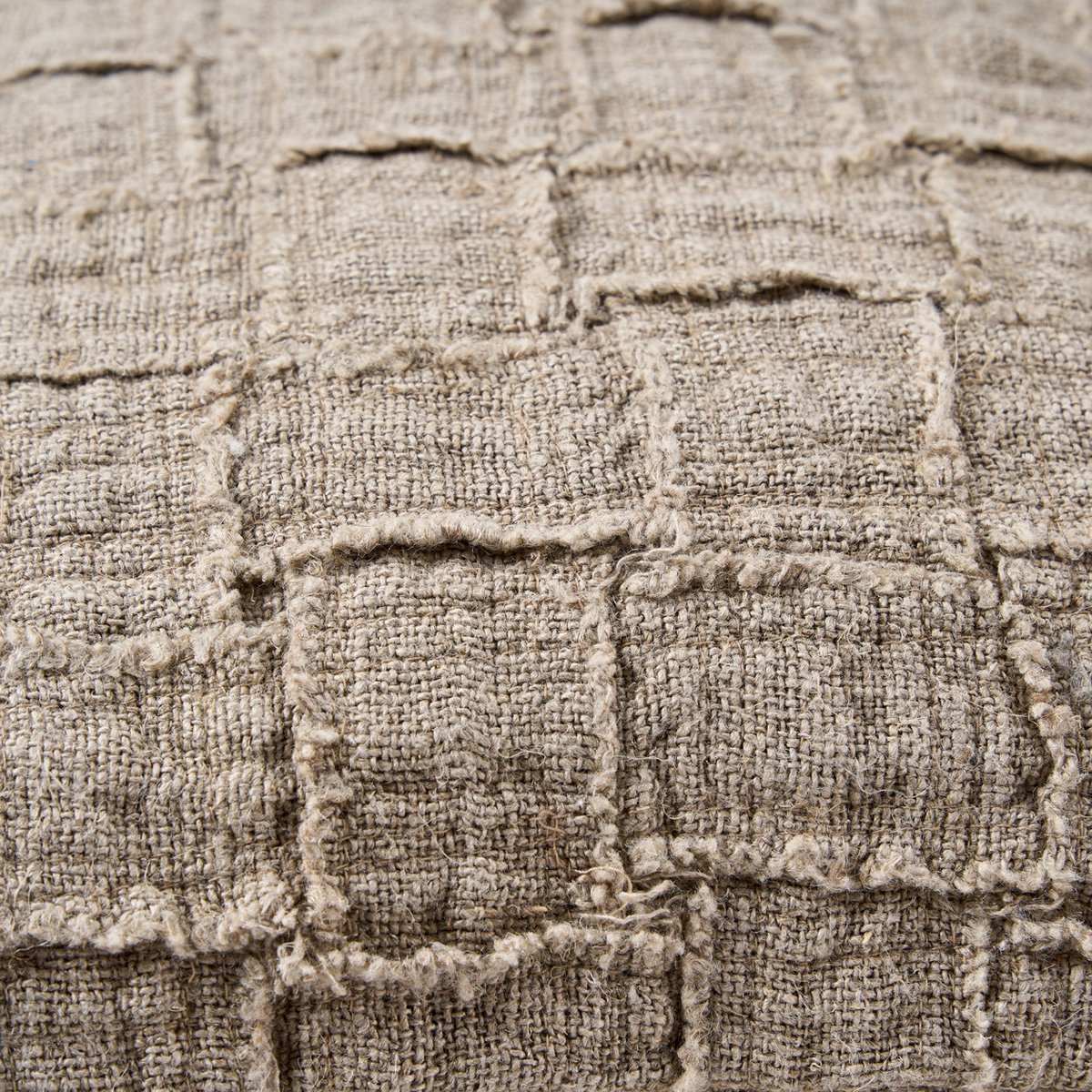 Funda de cojín The Linen Damier - Natural