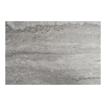 Travertine Console Table - Black Modern Hallway Entry Table, 110cm