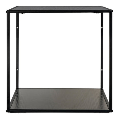Vita Wall Shelf - black, steel, 36x36x36cm