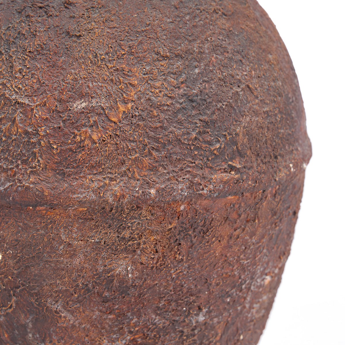 Terracotta Vase - Burgundy Rustic Amphora Vase - Medium