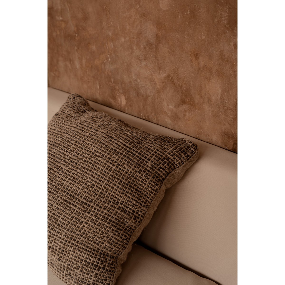 Linen Pillow Cover - The Linen Grain Black Natural