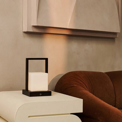 Cordless Table Lamp - Dark Brown Rechargeable Dimmable