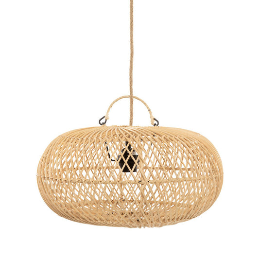Rattan Κρεμαστό Φωτιστικό - Μικρό Φυσικό Υφαντό Αμπαζούρ