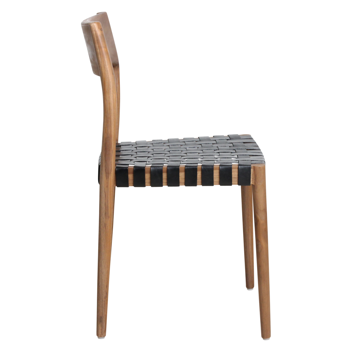 Freya dining room chair black leather