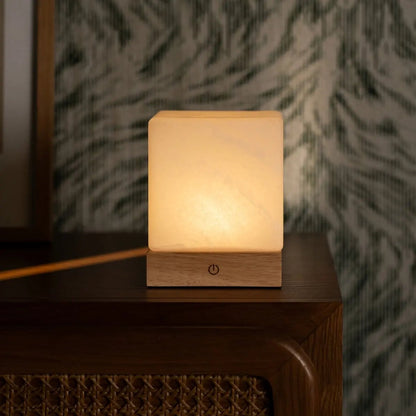 Yce Light Brown Cordless Wooden Lamp | Rechargeable, Dimmable & 100-Hour Battery Life