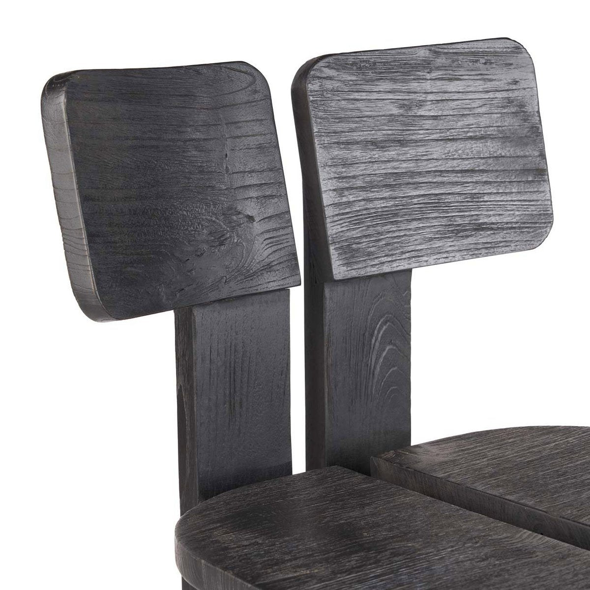 Black Barstool Handmade from Natural Materials