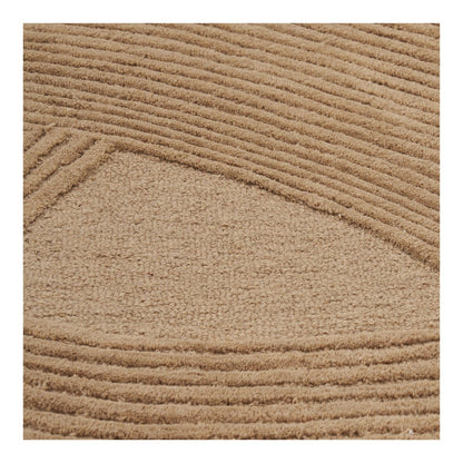 Hand-Tufted Area Rug - Brown Pune Rug, 160x230 cm