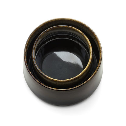 Ceramic Serving Bowl - Large Dark Brown Kyoto Bowl