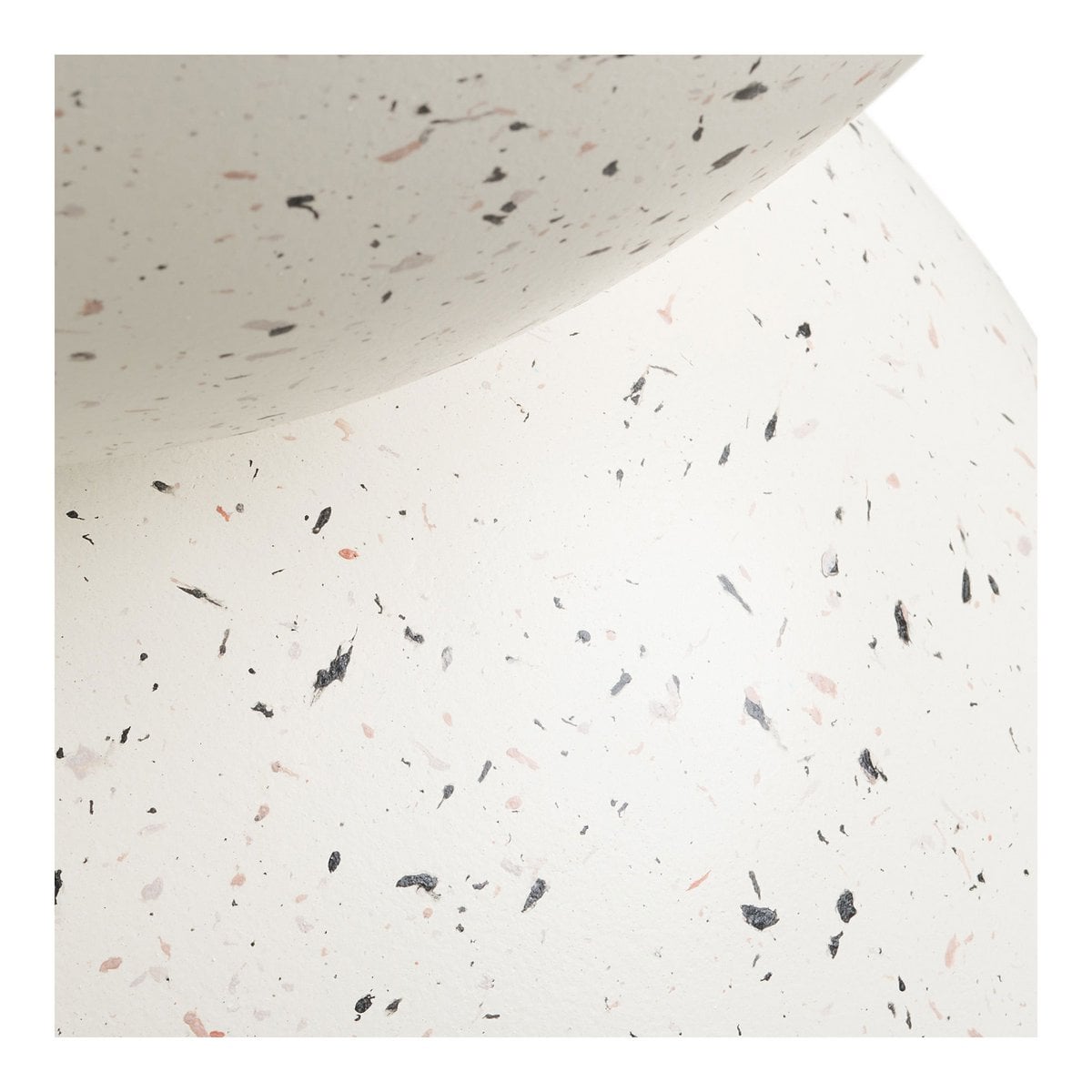 Terrazzo Side Table – Fiberclay Accent Table, 40x45 cm