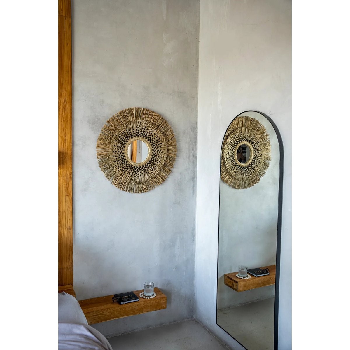 The Havana Mirror - Natural Black - L