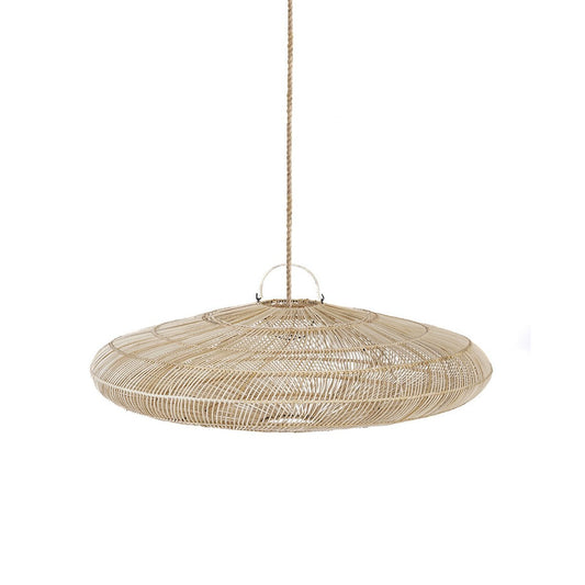 Rattan Pendant Light - Natural Macaron Style, Large