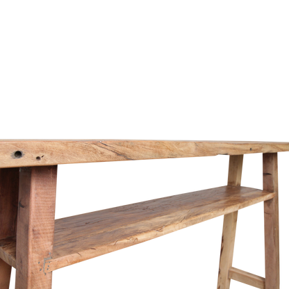 Reclaimed Wood Console Table – Farmwood Rustic Style, Large