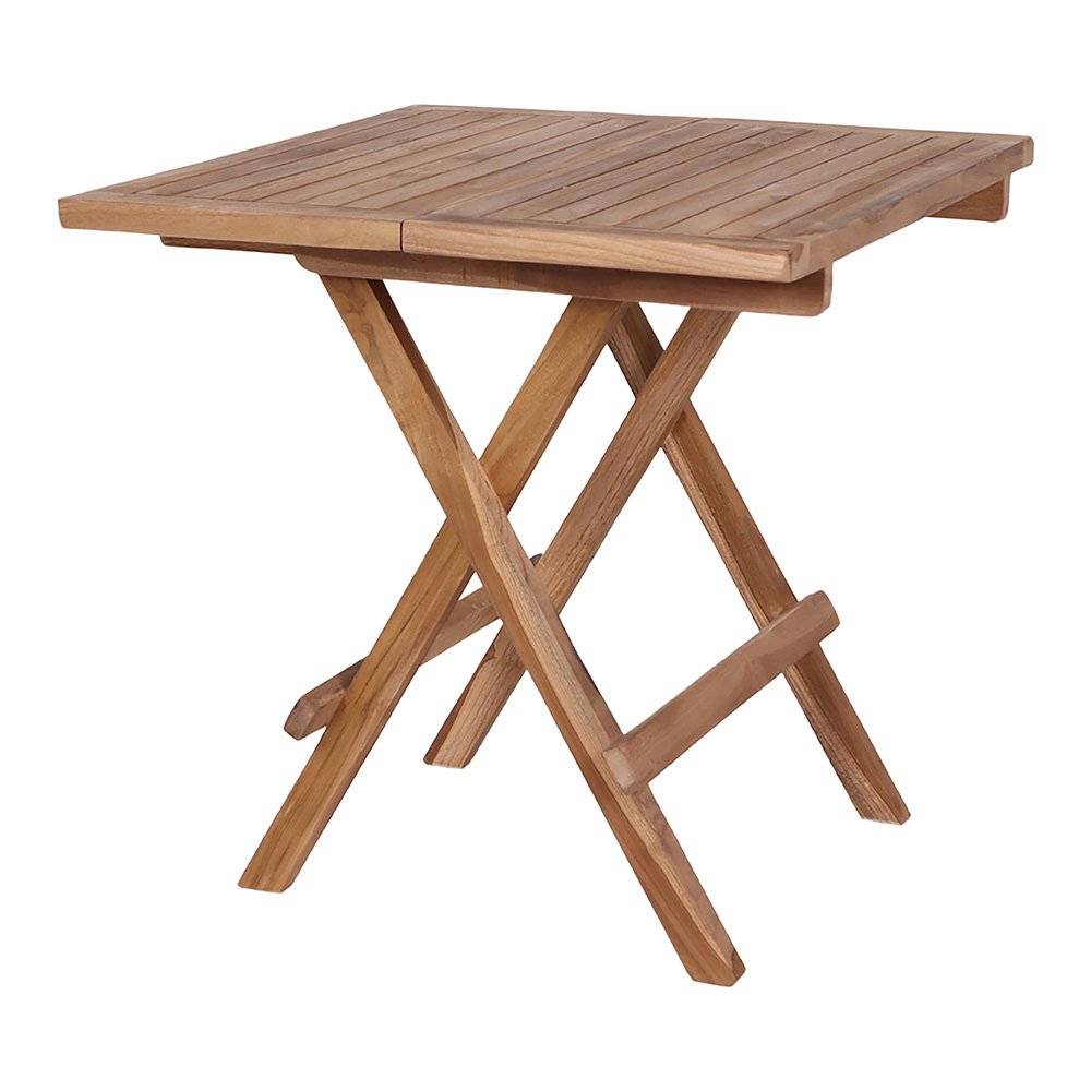Teak Side Table - Natural Wood Accent Table, 50x50x50 cm