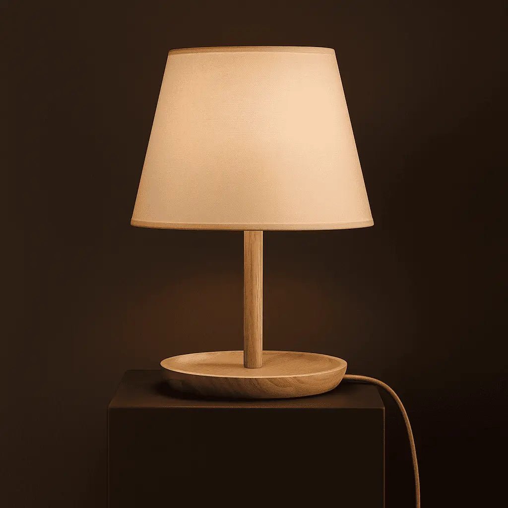 Emily Light Brown Wooden Lamp | Cable & Sustainable Design