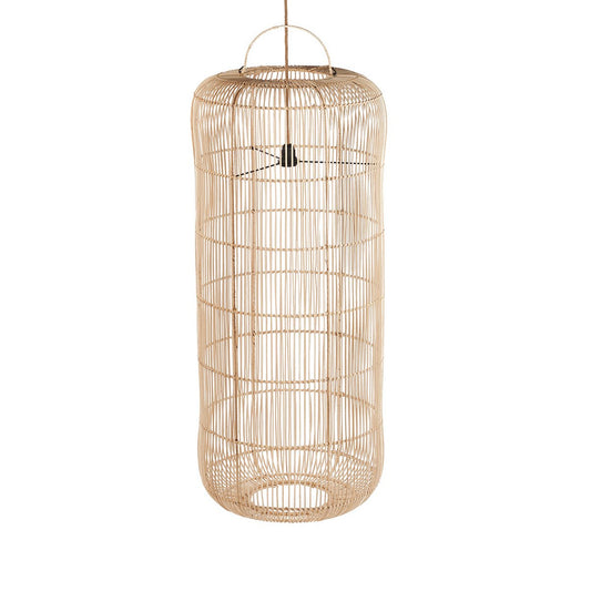 Κρεμαστό Φωτιστικό από Rattan - XL Φυσικό Χειροποίητο Φωτιστικό