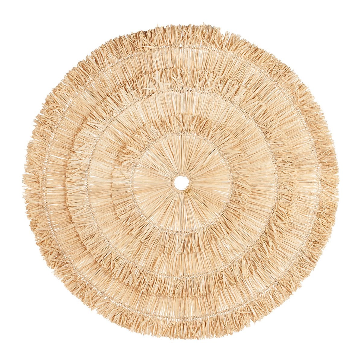 Natural Sisal Wall Decor Circle - XL Handwoven Wall Art
