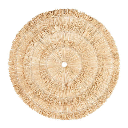 Natural Sisal Wall Decor Circle - XL Handwoven Wall Art