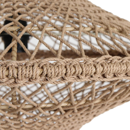 Rope Pendant Light - Natural Corda Hanging Lamp, Medium