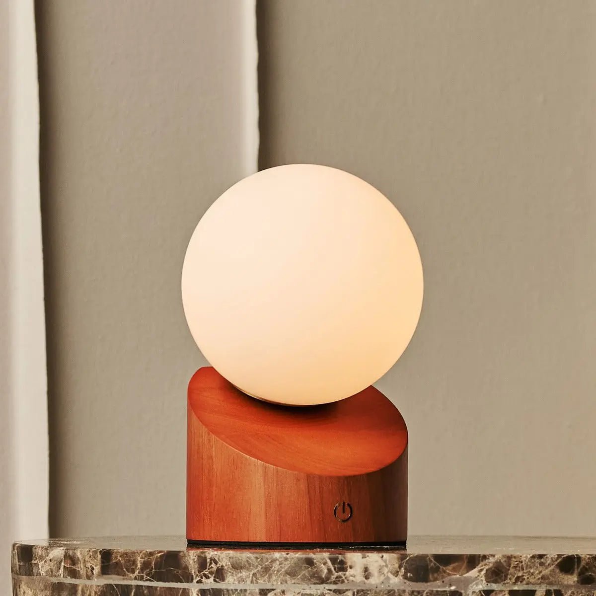 Morris Chestnut Brown Rechargeable Lamp | Stylish, Cordless & Sustainable Design