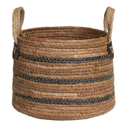 Banana Leaf Storage Baskets - Natural Fiber Erba Baskets, Set of 2