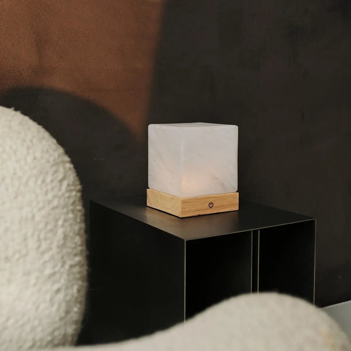 Yce Light Brown Cordless Wooden Lamp | Rechargeable, Dimmable & 100-Hour Battery Life