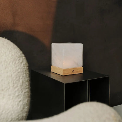 Yce Light Brown Cordless Wooden Lamp | Rechargeable, Dimmable & 100-Hour Battery Life