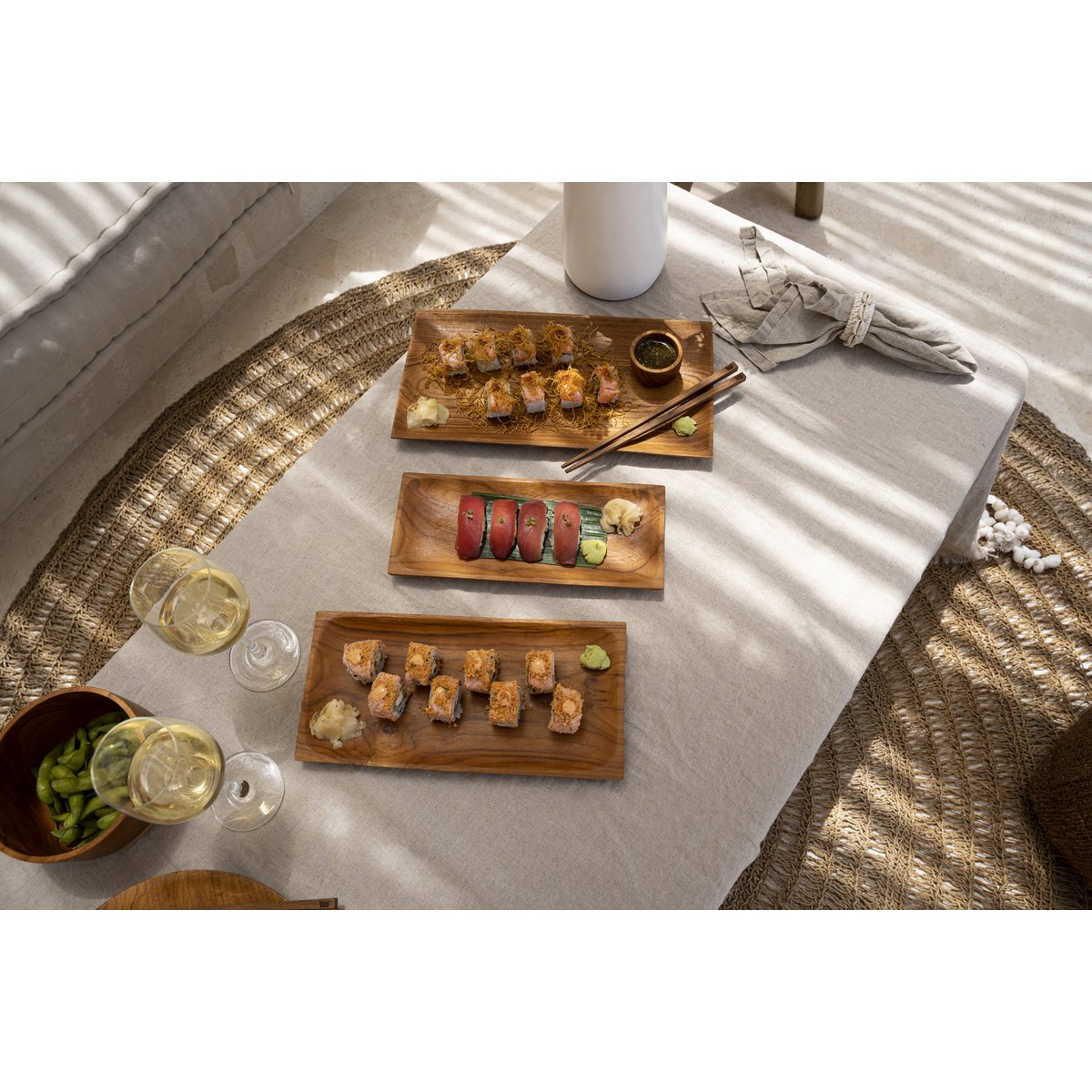 Le Napperon en Lin - Beige - 150x250