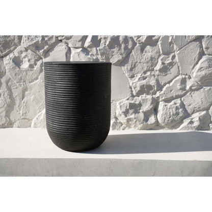 Suar Wood Stool - Black Accent Stool for Modern Interiors