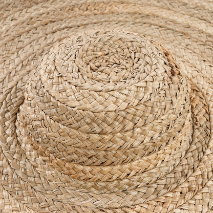 Water Hyacinth Sun Hat - Handmade Lolita Style, Natural Fiber