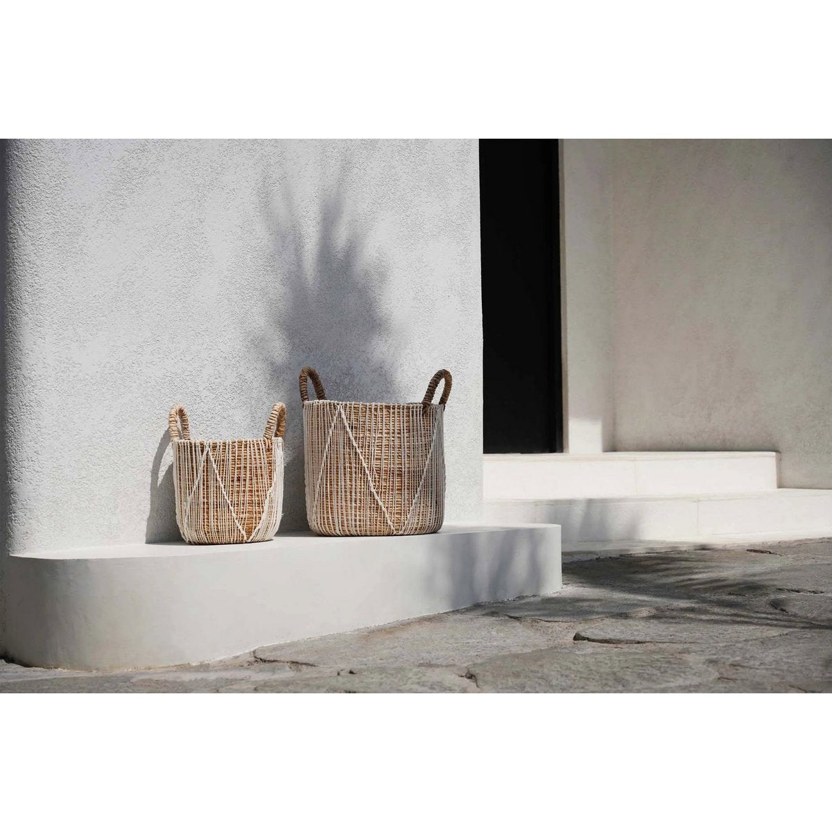 Macramé Basket - Handcrafted Woven Storage Basket - Large