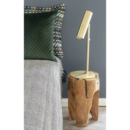Brass Table Lamp - Adjustable Steel Desk Light, Modern Design