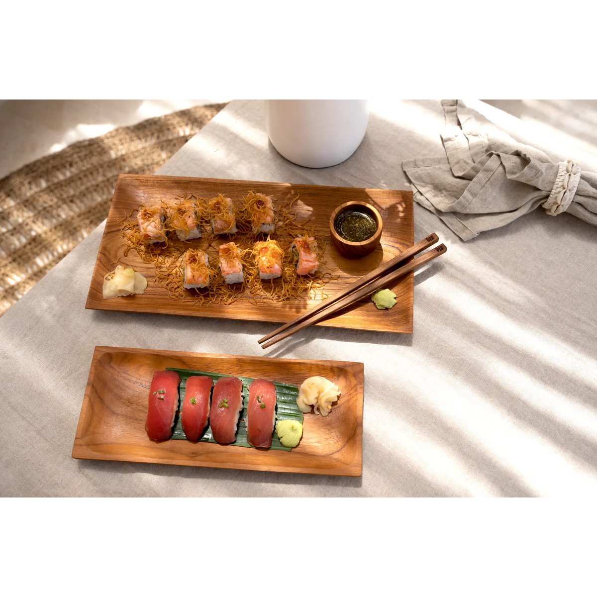Teak Root Chopsticks - Sustainable, Reusable, Natural Grain
