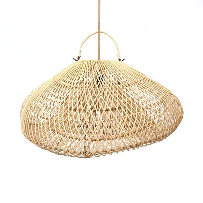 Rattan Pendant Light - Natural Cloud Design - Medium