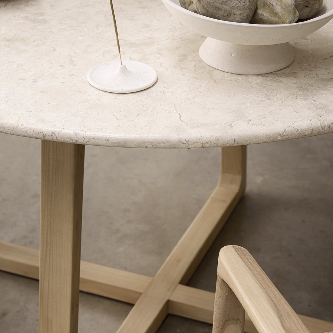 Marble Dining Table - Infinity Round Table, 120cm