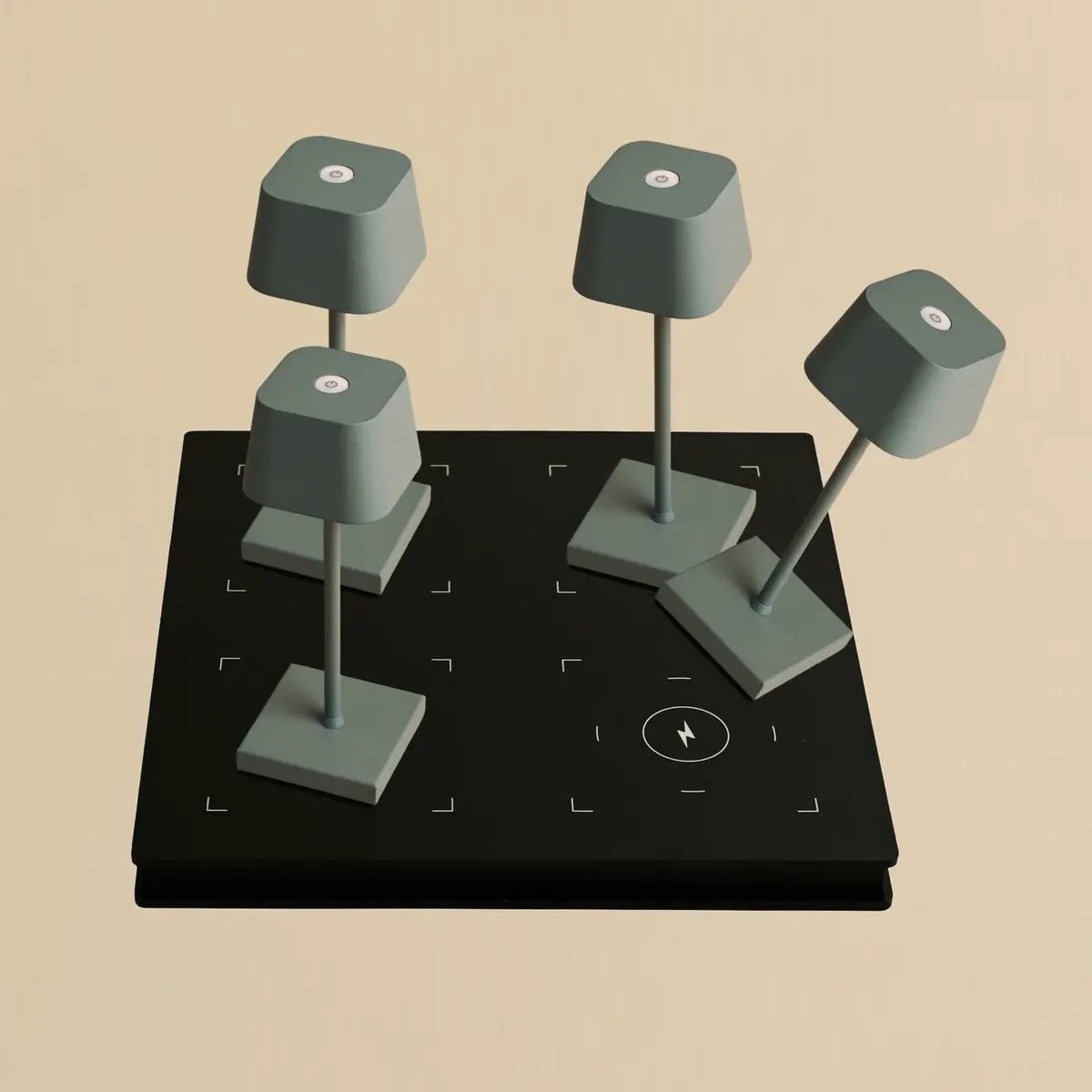 Cordless Table Lamps with Charging Station | Sarphati Mini Mouse Grey