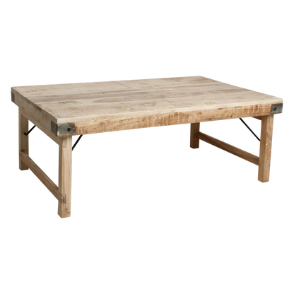 Limewash coffee table foldable
