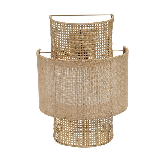 Jute Wall Lamp - Natural Texture - Medium