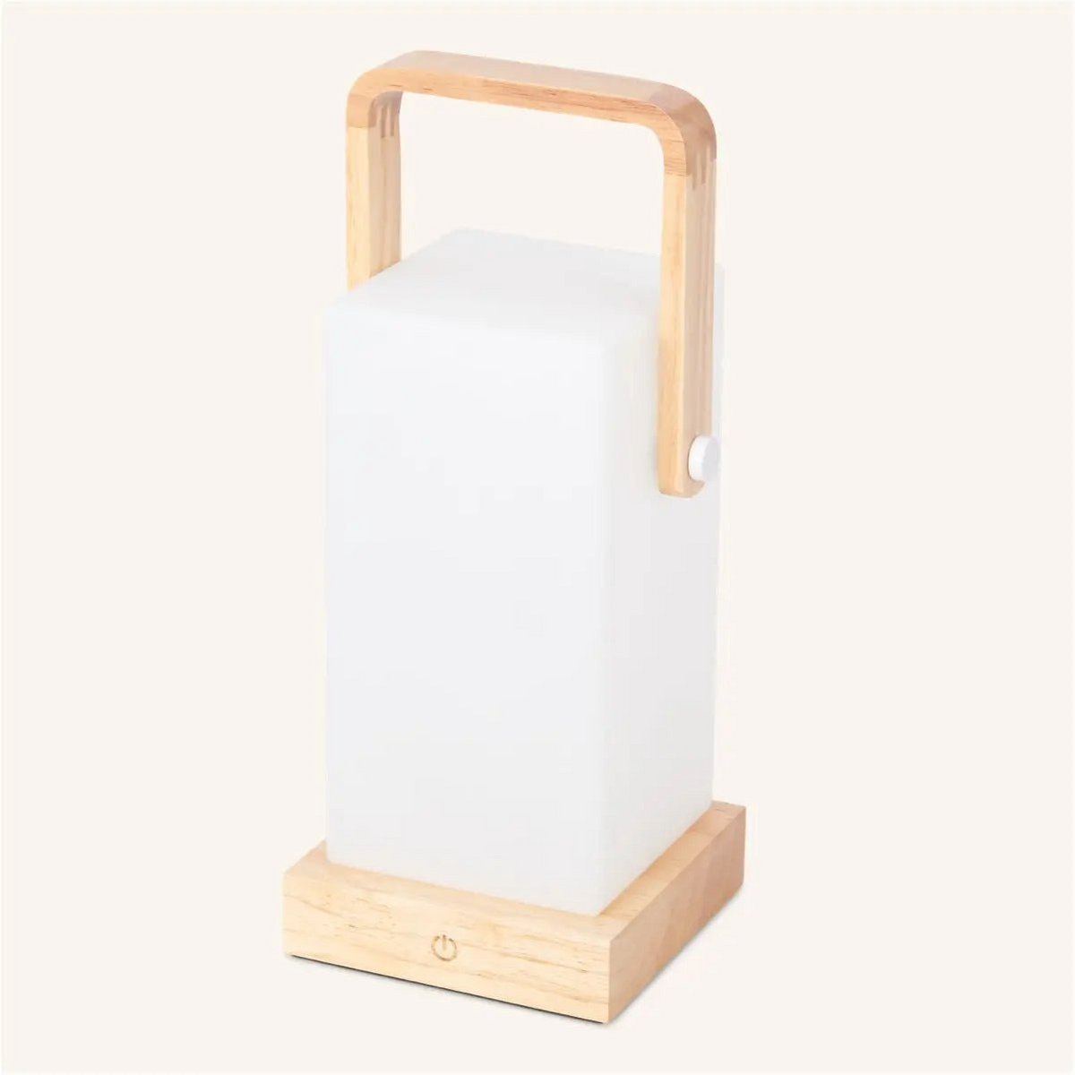 Wooden Table Lamp – Light Brown, Cordless & Rechargeable
