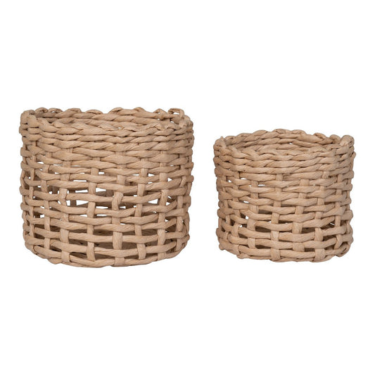 Paper Storage Baskets - Light Brown Penela Set of 2