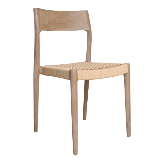 Καρέκλα Κήπου Light Teak - Φυσικό Σχοινί Κάθισμα Freya Style
