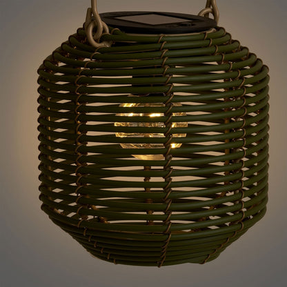 Rechargeable Solar Lantern - Green Crewe Lantern for Camping & Patio