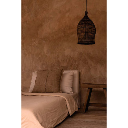 The Woven Bell Pendant - Dark Walnut - S