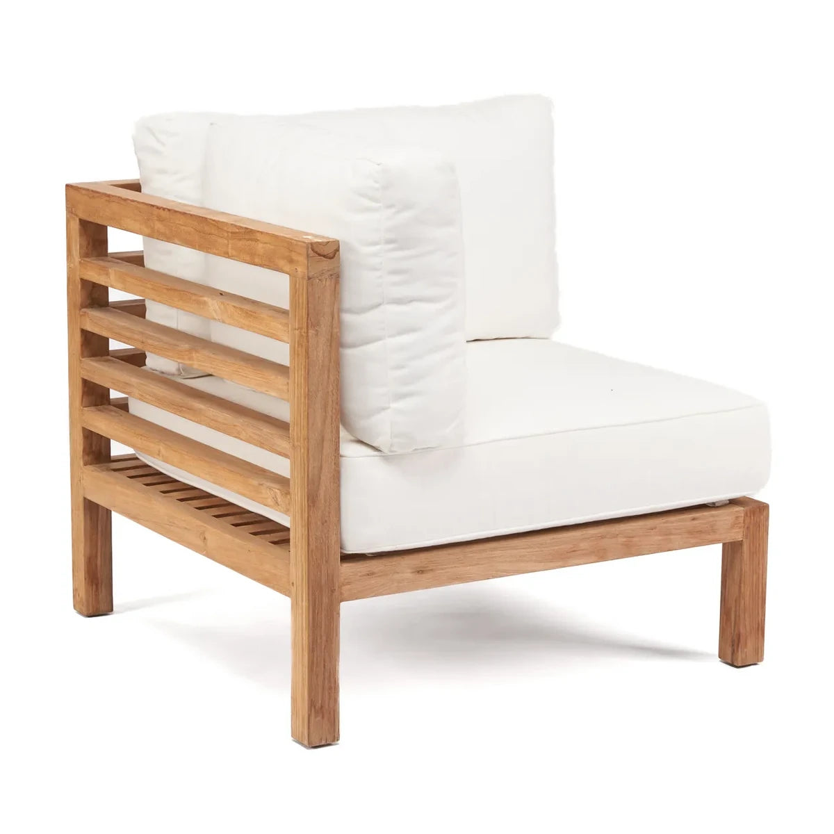 Teak Outdoor Corner Sofa - Modular Design for Patio Seating