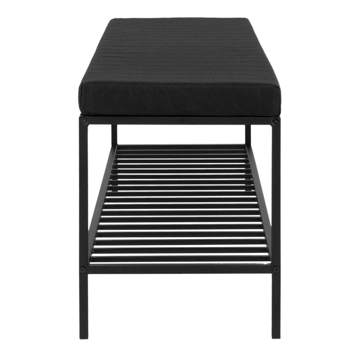 Vita Bench - black, steel, 100x36x48.5cm